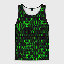 Майка-безрукавка мужская Бинарный Код Binary Code, цвет: 3D-черный