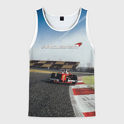 Майка-безрукавка мужская McLaren F1 Racing Team, цвет: 3D-белый