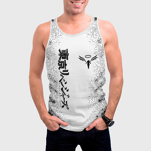 Мужская майка без рукавов Токийские мстители Tokyo Revengers logo / 3D-Белый – фото 3