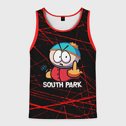 Майка-безрукавка мужская Мультфильм Южный парк Эрик South Park, цвет: 3D-красный