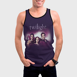 Майка-безрукавка мужская Персонажи Twilight, цвет: 3D-черный — фото 2