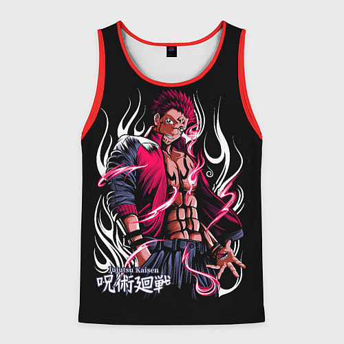 Мужская майка без рукавов Великий Сукуна Магическая битва / 3D-Красный – фото 1