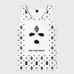 Майка-безрукавка мужская Узор White Phantom Ski Mask Dope Street Market, цвет: 3D-белый