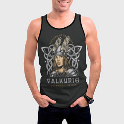 Майка-безрукавка мужская Валькирия - VALKYRIE, цвет: 3D-черный — фото 2