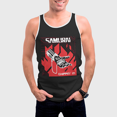Мужская майка без рукавов SAMURAI Chippin In / 3D-Белый – фото 3