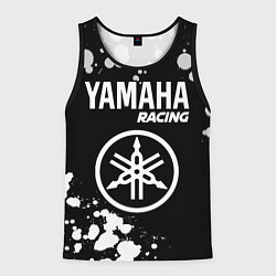 Майка-безрукавка мужская YAMAHA Racing Краска, цвет: 3D-черный