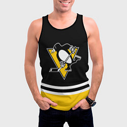 Майка-безрукавка мужская Pittsburgh Penguins Питтсбург Пингвинз, цвет: 3D-черный — фото 2