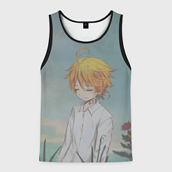 Майка-безрукавка мужская Милашка Эмма, цвет: 3D-черный