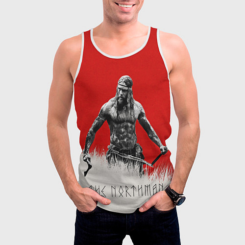 Мужская майка без рукавов Варяг 2022 / 3D-Белый – фото 3