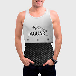 Майка-безрукавка мужская Jaguar Ягуар Сталь, цвет: 3D-белый — фото 2
