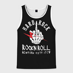 Майка-безрукавка мужская ROCKNROLL Hard Rock, цвет: 3D-белый