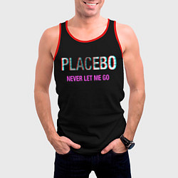 Майка-безрукавка мужская Placebo Never Let Me Go, цвет: 3D-красный — фото 2
