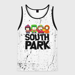 Майка-безрукавка мужская Южный парк мультфильм - персонажи South Park, цвет: 3D-черный