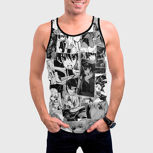 Мужская майка без рукавов Убийца Акамэ pattern / 3D-Черный – фото 3