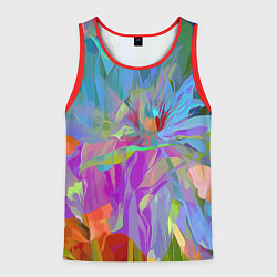 Майка-безрукавка мужская Abstract color pattern Summer 2022, цвет: 3D-красный