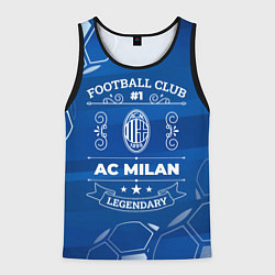 Майка-безрукавка мужская AC Milan Legends, цвет: 3D-черный