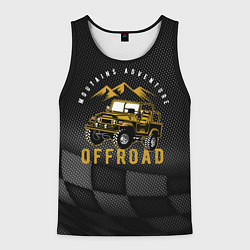 Майка-безрукавка мужская Внедорожник Off - road, цвет: 3D-черный