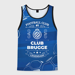 Майка-безрукавка мужская Club Brugge FC 1, цвет: 3D-черный