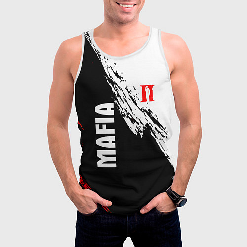 Мужская майка без рукавов MAFIA II мафия 2 / 3D-Белый – фото 3