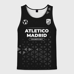 Майка-безрукавка мужская Atletico Madrid Форма Champions, цвет: 3D-черный