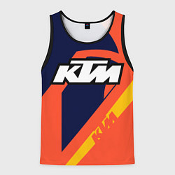 Майка-безрукавка мужская KTM VINTAGE SPORTWEAR, цвет: 3D-черный