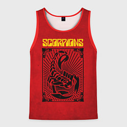 Майка-безрукавка мужская Scorpions Rock Believer, цвет: 3D-красный