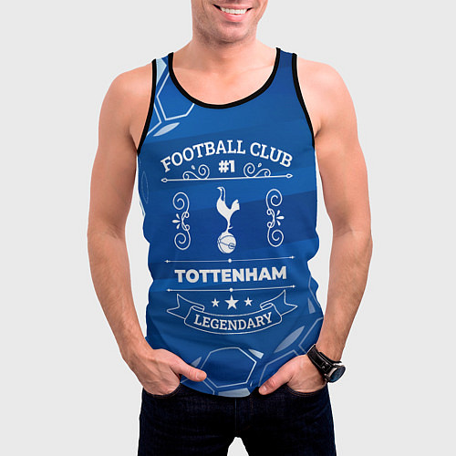 Мужская майка без рукавов Tottenham FC 1 / 3D-Черный – фото 3