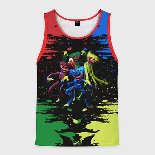 Мужская майка без рукавов POPPY PLAYTIME HAGGY WAGGY Mini Huggies / 3D-Красный – фото 1