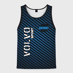 Майка-безрукавка мужская VOLVO Volvo Sport Карбон, цвет: 3D-черный