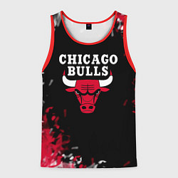 Майка-безрукавка мужская Чикаго Буллз Chicago Bulls Огонь, цвет: 3D-красный