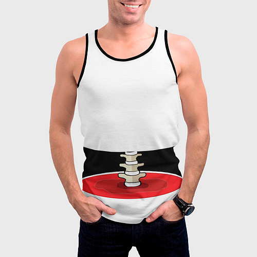 Мужская майка без рукавов Мясная Вырезка / 3D-Черный – фото 3