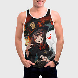 Майка-безрукавка мужская ХУ ТАО УЛЬТУЕТ HU TAO ГЕНШИН, цвет: 3D-белый — фото 2