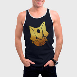 Майка-безрукавка мужская Sky Кошачья Маска, цвет: 3D-белый — фото 2