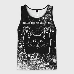 Майка-безрукавка мужская Bullet For My Valentine Rock Cat, цвет: 3D-черный