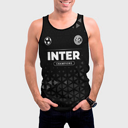 Майка-безрукавка мужская Inter Форма Champions, цвет: 3D-черный — фото 2