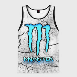 Майка-безрукавка мужская MONSTER WHITE БЕЛЫЙ МОНСТР, цвет: 3D-черный