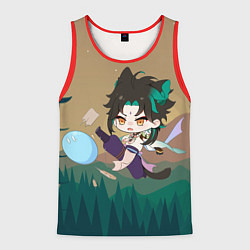 Майка-безрукавка мужская Xiao Kick SLime, цвет: 3D-красный