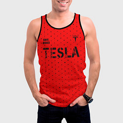 Майка-безрукавка мужская ТЕСЛА Tesla Est 2003 Абстракция, цвет: 3D-черный — фото 2