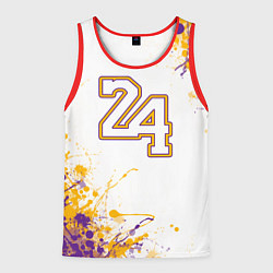 Майка-безрукавка мужская Коби Брайант Lakers 24, цвет: 3D-красный