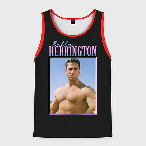 Мужская майка без рукавов Billy Herrington Photo / 3D-Красный – фото 1