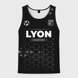 Майка-безрукавка мужская Lyon Champions Uniform, цвет: 3D-черный