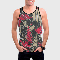 Майка-безрукавка мужская Камуфляжный паттерн, цвет: 3D-черный — фото 2