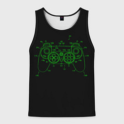 Майка-безрукавка мужская GAME JOYSTICK, цвет: 3D-черный