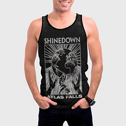 Майка-безрукавка мужская Atlas Falls - Shinedown, цвет: 3D-черный — фото 2