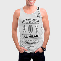 Майка-безрукавка мужская AC Milan Football Club Number 1 Legendary, цвет: 3D-белый — фото 2