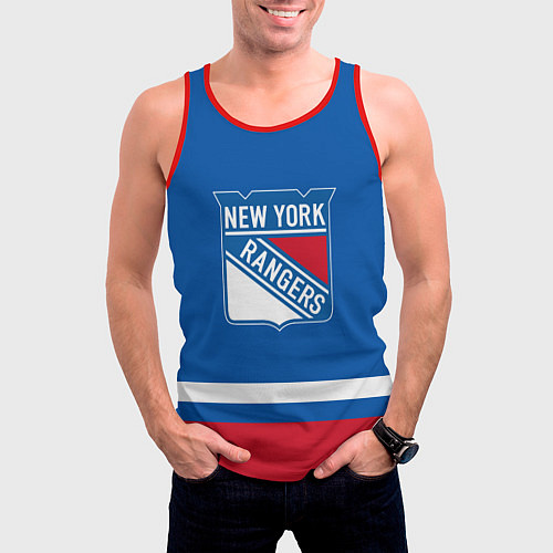 Мужская майка без рукавов New York Rangers Панарин / 3D-Красный – фото 3