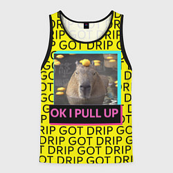 Майка-безрукавка мужская I GOT A DRIP, цвет: 3D-черный