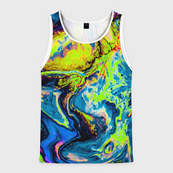 Майка-безрукавка мужская The Poisonous Palette, цвет: 3D-белый