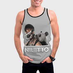 Майка-безрукавка мужская Нилетто - Криолит, цвет: 3D-черный — фото 2