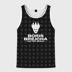 Майка-безрукавка мужская Boris Brejcha High-Tech Minimal, цвет: 3D-белый
